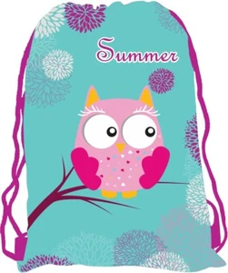Pink Owl - Eule - Kindergarten Schlafbeutel Schuhbeutel Sportbeutel Turnbeutel - Bild 1 von 1