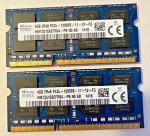 8GB (2x4GB) PC3L-12800s DDR3-1600MHz 2Rx8 Non-ECC Hynix HMT351S6EFR8A-PB - Afbeelding 1 van 2