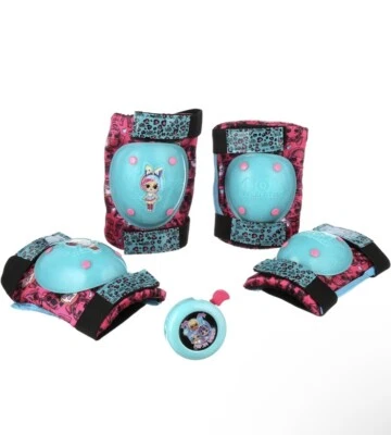 L.O.L. Surprise Protective Gear Knee Pads Elbow Pads & Free Bonus Bell 5+ NEW! - Image 1 of 4