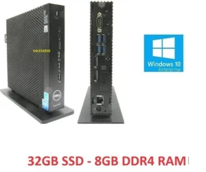 WYSE Dell 5070 Thin Client Intel Quad Core 32GB 8GB RAM TPM 2.0 RS-232 Stand Win - Picture 1 of 4