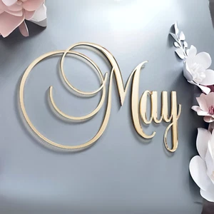 Großes personalisiertes Acryl Namensschild - personalisierte Wanddeko Geschenk - Partydeko - Bild 1 von 6