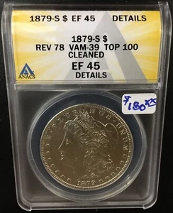 1879-S Morgan Silver Dollar XF-45 VAM-39 - Picture 1 of 2