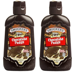 Smucker's Magic Shell Chocolate Fudge Dessert Topping (2 Pack) 7.25 oz Bottles - Picture 1 of 1