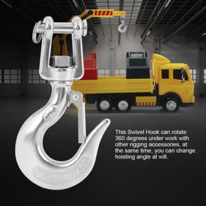304 Stainless Steel Swivel Lifting Hook with Latch Rigging Accessory (1000KG) - Picture 1 of 13
