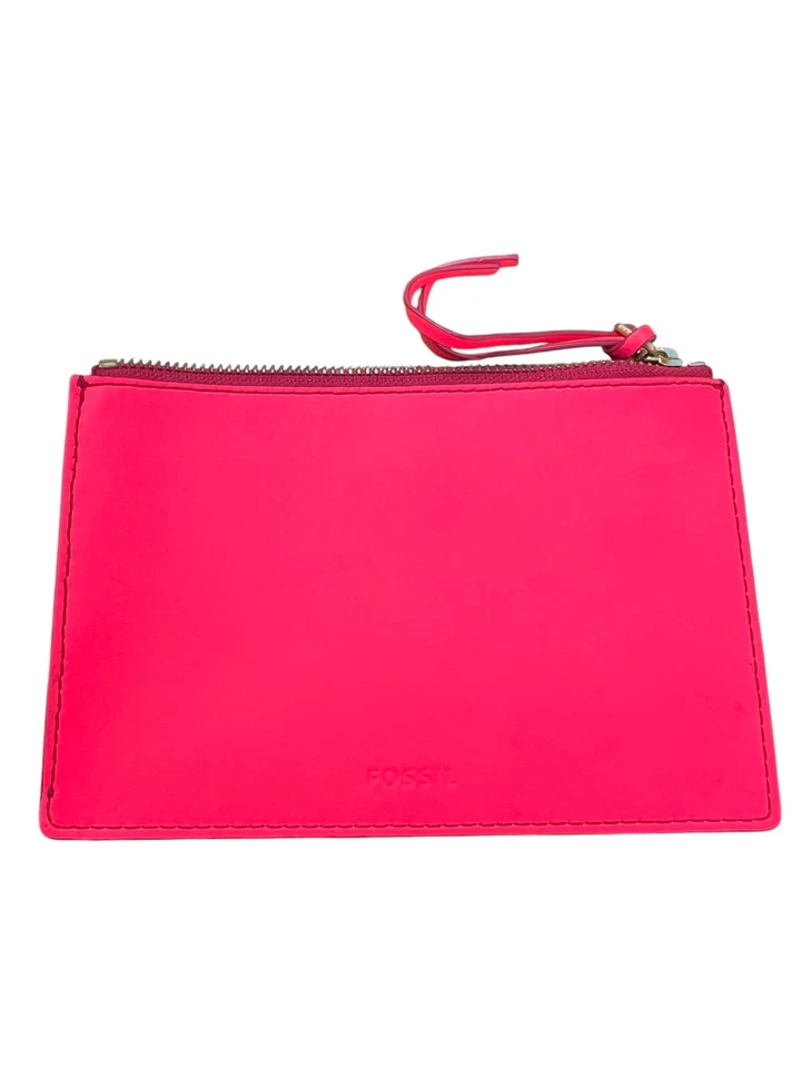 Fossil Neon Pink Wristlet Pouch  - Image 1 of 4