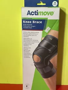 Actimove Kniebandage Wrap Around, einfache Scharniere, Sport Edition M schwarz, Cool Max - Bild 1 von 6