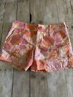 Lily Pulitzer Vintage Women's Orange /Pink Floral Shorts Size 0