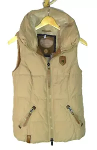 NAKETANO Weste Damen Steppweste gr. S Beige Damen kurz gesteppt Stehkragen - Bild 1 von 7