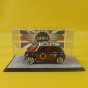 (WANGSTAR) Hot Wheels MORRIS MINI Custom CHROME PURPLE Real Riders LIMITED +case - Picture 1 of 12