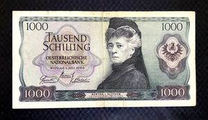 1966 AUSTRIA - 1000 SCHILLING - P#147 - VF - L3 - Picture 1 of 2