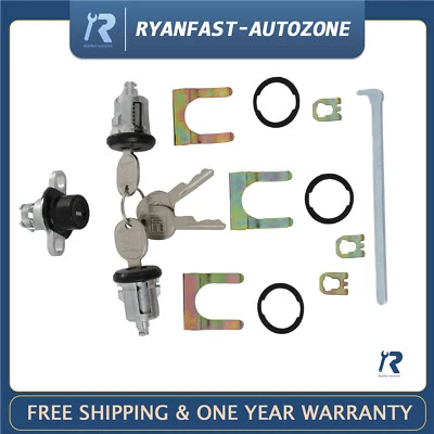 Doors&Hatch Lock Cylinder Set PY472 for Chevrolet Camaro Pontiac Firebird 93-02 - Image 1 of 4