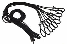 10 x Polyester Black Fender Lines/Rope/Ties spliced loops 1.5m long 6mm