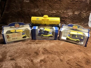 Oxford DieCast Lot Vintage Model Zep Truck Blue/Yellow & Zip Train Car - Picture 1 of 7