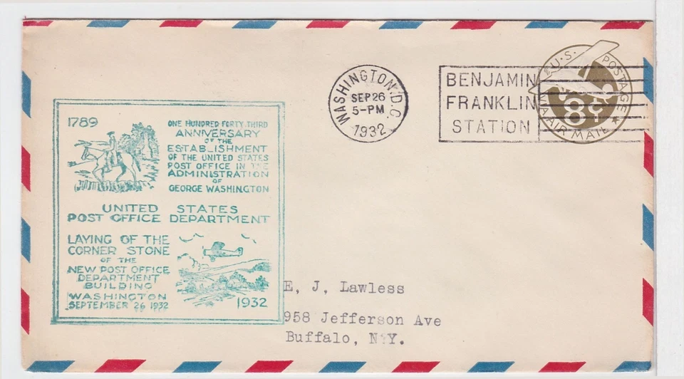 TurtlesTradingPost- Washington DC- 1932- George Washington Bicentennial - Image 1 of 1