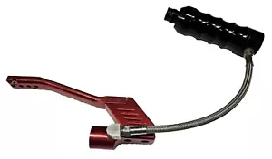 Universal Red Paintball Gun Drop Forward & Expansion Chamber Vertical Grip Hose - Picture 1 of 7