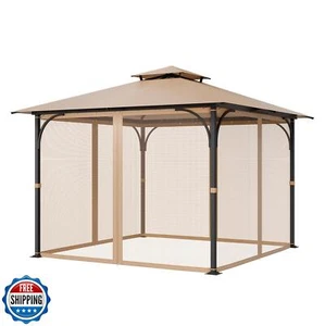 VEVOR Gazebo Netting Replacement, Fit 10 x 10 x 7 FT Gazebo Curtain, Outdoor - Picture 1 of 5