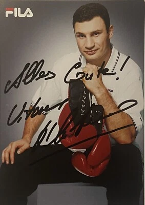 Vitali Klitschko signiert Box Champ AK Karte Unterschrift Autogramm Orig. signed - Bild 1 von 3
