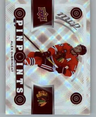 2022-23 Upper Deck MVP Pinpoints #PP-11 Alex DeBrincat Blackhawks - Image 1 of 2