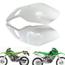 For Kawasaki KLX250 KLX300 White Rear Side Fairing Guard Frame Cover 1993-2007