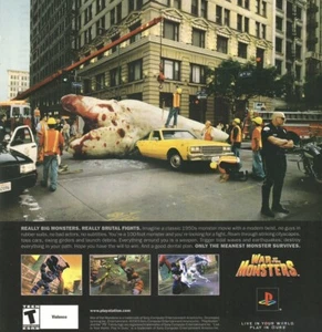 Vintage 2003 War Of The Monsters Original PlayStation 2 Print Ad 20x27cm GPM 174 - Picture 1 of 3