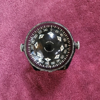 Marine Compass Aqua Meter Roseland NJ años 60 barco navegación Foto 1 de 4