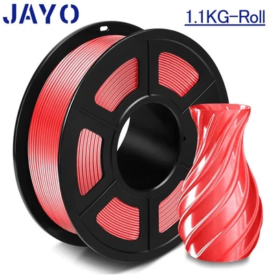 JAYO SILK PLA+ 3D Printer Filament 1.75mm Dual-Color Triple-Color Rainbow 1.1KG - Image 1 of 4