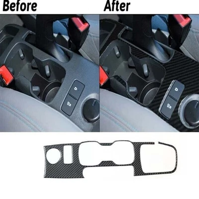 For Chevrolet Sonic 2012-2016 Cupholder Panel Decorative Trim Cover Carbon Fiber - Image 1 of 4