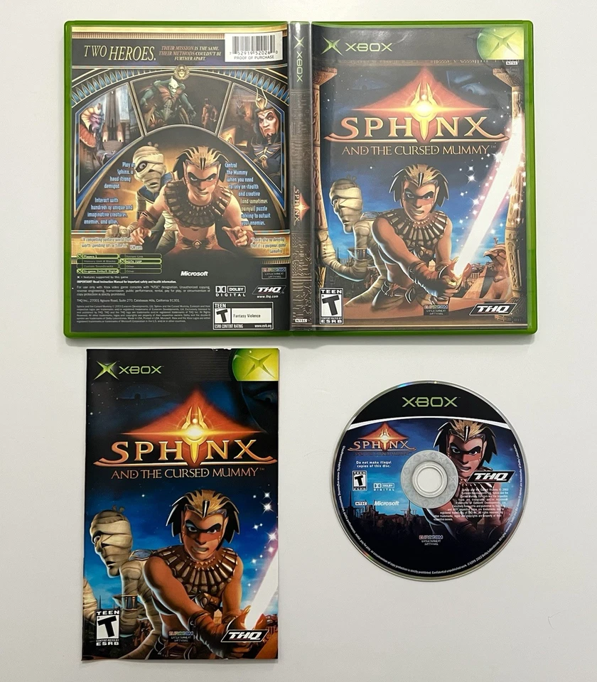Sphinx And The Cursed Mummy - Microsoft Xbox - CIB Complete - Image 1 of 3