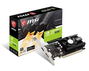 MSI GeForce GT 1030 2GD4 LP OC Graphics Card, 2GB GDDR4, Low Profile, HDMI/DP - Picture 1 of 1