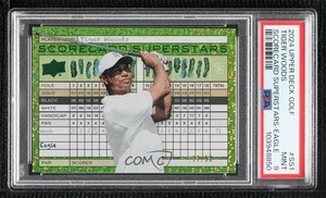 Tarjeta de puntuación 2024 Upper Deck Superstars Eagle/50 Tiger Woods #SS-1 PSA 9 COMO NUEVA - Imagen 1 de 3