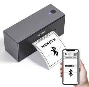 MUNBYN RealWriter 129 Bluetooth 6x4 Thermal Label Printer - Brand New Black Grey - Photo 1/2