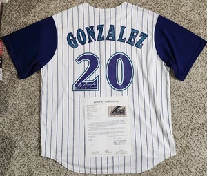 Luis Gonzalez Signed Autographed Majestic Arizona Diamondbacks Jersey JSA LOA - Picture 1 of 6