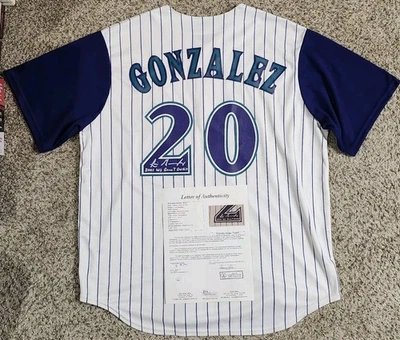 Luis Gonzalez Signed Autographed Majestic Arizona Diamondbacks Jersey JSA LOA  - Image 1 of 4
