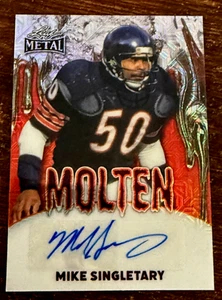 Mike Singletary 2025 Leaf Metal Molten Mojo Autograph # 06/10 Chicago Bears - Bild 1 von 3