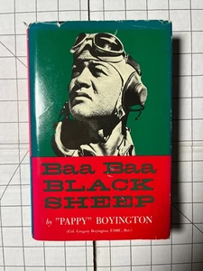 Baa Baa schwarzes Schaf von Pappy Boyington SIGNIERT 17. Druck HC/DJ schneller Versand - Bild 1 von 5