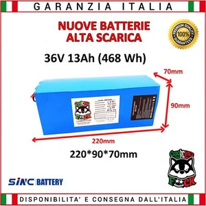 Internal 36 Volt 13 Ah Lithium Battery (468Wh) - Foto 1 di 3