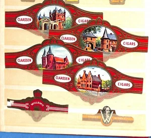 LOT OF 6  VINTAGE CIGAR BANDS - CASTLES, ecc. (CLAASSEN)  (0113-15) - Picture 1 of 1