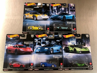 HOT WHEELS 2022  EXOTIC ENVY ( SET OF 5 ) KOENIGSEGG  ALFA ROMEO FREE SHIPPING - Image 1 of 4