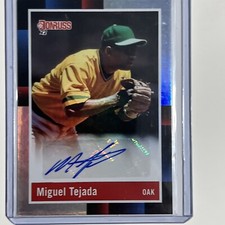 2022 Panini Donruss Retro 1988 Signatures Miguel Tejada #R88S-MT Auto