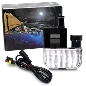 Luz LED blanca completa debajo del capó con cable de alimentación de 5 pies para Chevy/GMC/Cadillac/Pontiac - Imagen 1 de 8