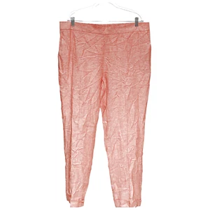 Kasper Orange Leinen Straight Hose XL - Bild 1 von 4
