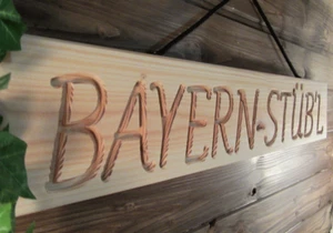 BAYERN STÜB'L - grosses Holzschild / Dekoschild, für Bar, Gartenhaus, 64 x 12 cm - Bild 1 von 3
