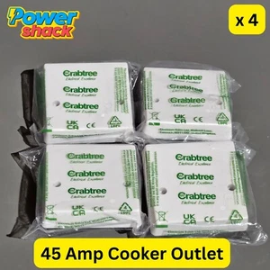 4 x Crabtree Cooker 45A 4506 toma de corriente montada en la pared - Imagen 1 de 4