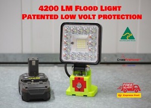 For Ryobi 18V ONE+ Worklight sitelight LED Campaign Light Spotlight Flashlight