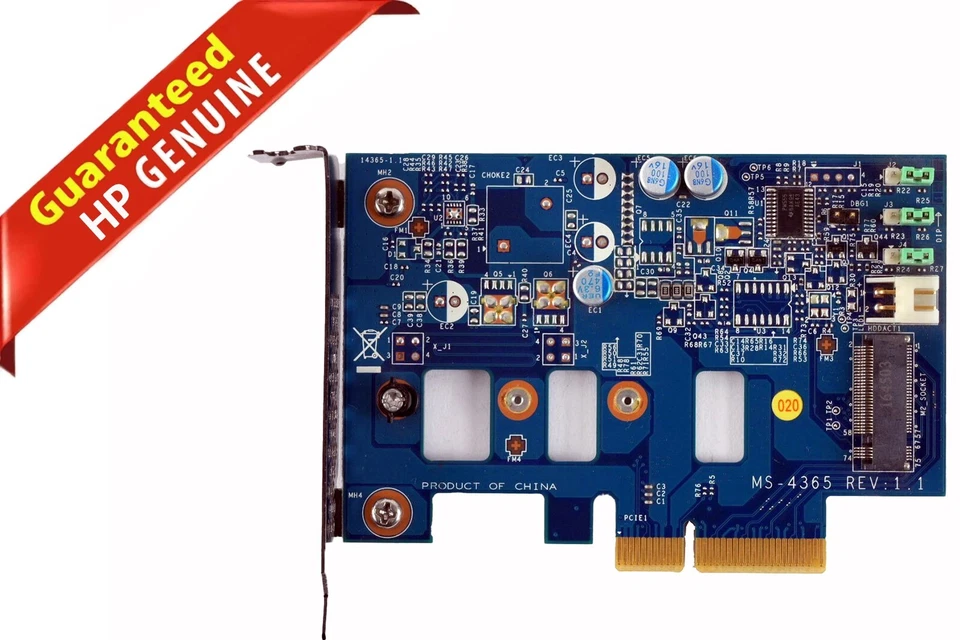 HP Z Turbo MS-4365 SSD PCI Express 2.0x8 To M.2 Adapter W/LP Bracket 742006-002 - Image 1 of 4
