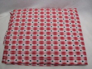 VTG Fabric Traditions Red~White Plaid~Christmas Trees 3 Yds 1993 Pattern #1975 - Picture 1 of 4