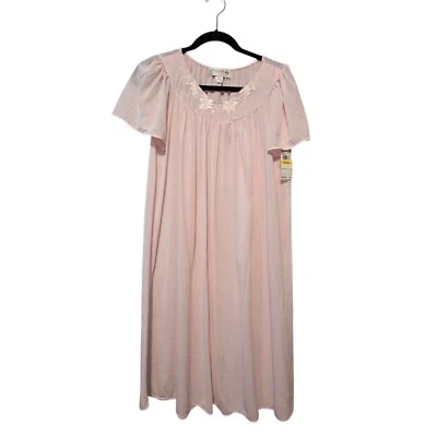 Camisón Miss Elaine Mujer MED Rubor Rosa Encaje Borde Nylon Nuevo con Etiquetas Lencería Femenina Foto 1 de 4