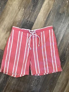 Costume da bagno uomo Tailorbyrd XL ROSA bianco righe costume da bagno nuoto corda cravatta - Foto 1 di 7