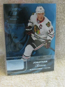 2015-16 Upper Deck Fleer Showcase Flair Row 1 Blue Ice 99/99 Jonathan Toews #22 - Picture 1 of 2