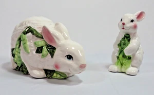 Vintage Bloom Rite 2 Ceramic Bunnies Easter Spring Rabbit Bunny Decorative - Picture 1 of 7